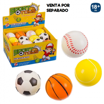 PELOTA FOAM DEPORTES 6.30CM...