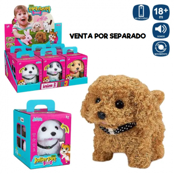 PERRO ANDADOR 17CM 4 SURT